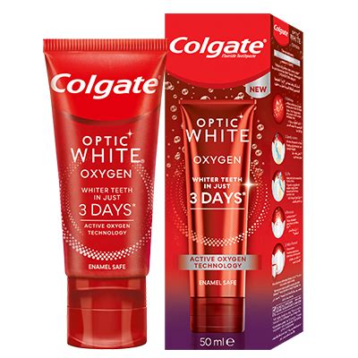 Review : Colgate Optic White O2 whitening .